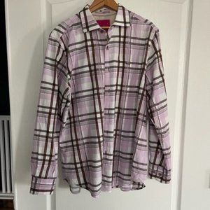 Pink/brown casual Tommy Bahama button down